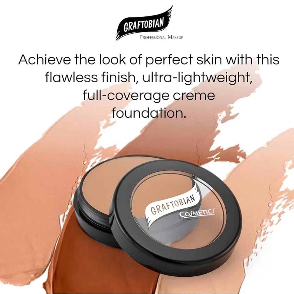 Graftobian HD Glamour Crème Foundation 1/2oz, Midnight Marigold Makeup